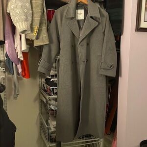 Abercrombie & Fitch Wool-Blend Trench Coat